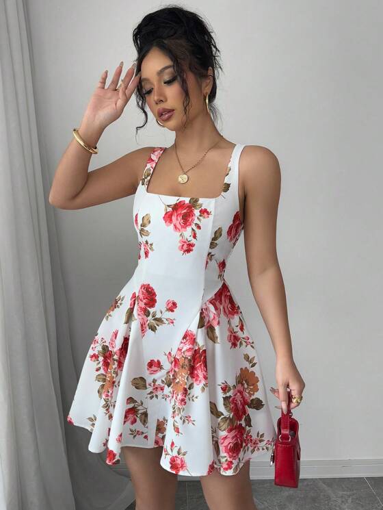 Selianne Vestido corto elegante de mujer